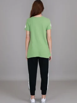 3rd Story Verona Twin Star V Neck T Shirt< Short Sleeves