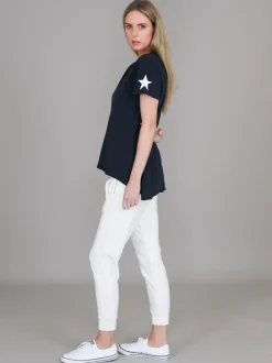 3rd Story Verona Twin Star V Neck T Shirt< Short Sleeves