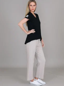 3rd Story Verona Twin Star V Neck T Shirt< Short Sleeves