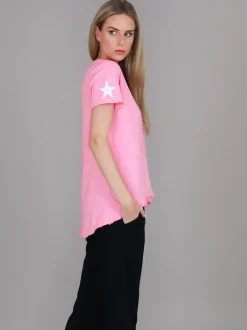3rd Story Verona Twin Star V Neck T Shirt< Short Sleeves