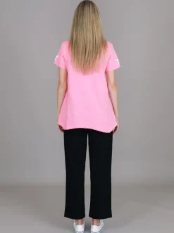 3rd Story Verona Twin Star V Neck T Shirt< Short Sleeves
