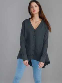 3rd Story Weslie Long Sleeve Asymmetrical Cardigan< Cardigans