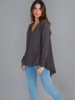 3rd Story Weslie Long Sleeve Asymmetrical Cardigan< Cardigans