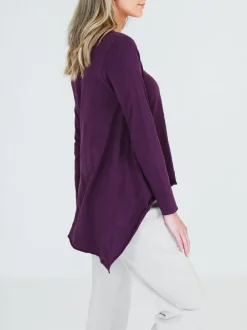 3rd Story Willow Asymmetrical Hem T Shirt< Long Sleeves