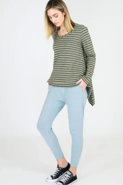 3rd Story Willow Asymmetrical Hem T Shirt< Long Sleeves