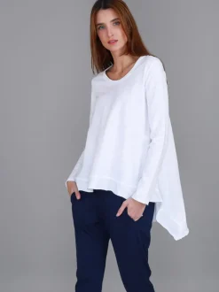 3rd Story Willow Asymmetrical Hem T Shirt< Long Sleeves