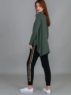 3rd Story Willow Asymmetrical Hem T Shirt< Long Sleeves