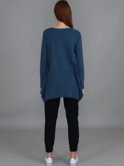 3rd Story Willow Asymmetrical Hem T Shirt< Long Sleeves