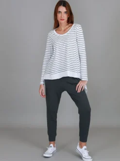 3rd Story Willow Asymmetrical Hem T Shirt< Long Sleeves