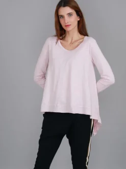 3rd Story Willow Asymmetrical Hem T Shirt< Long Sleeves