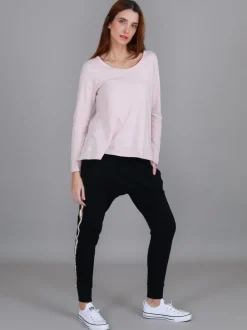 3rd Story Willow Asymmetrical Hem T Shirt< Long Sleeves