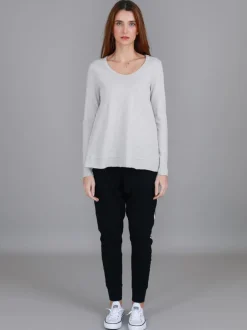 3rd Story Willow Asymmetrical Hem T Shirt< Long Sleeves