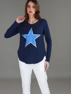 3rd Story Wonder Silver Star T Shirt< Long Sleeves