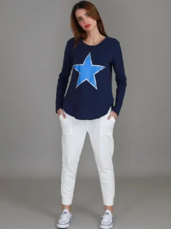 3rd Story Wonder Silver Star T Shirt< Long Sleeves